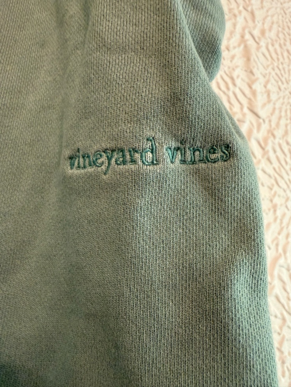 Vineyard Vines Washed Soft Teal Sweat Shorts with Drawstring, Large - Picture 2 of 7